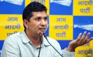  AAP minister Saurabh Bharadwaj, a man dressed as the deity was seen carrying bottles marked as vials of insulin.