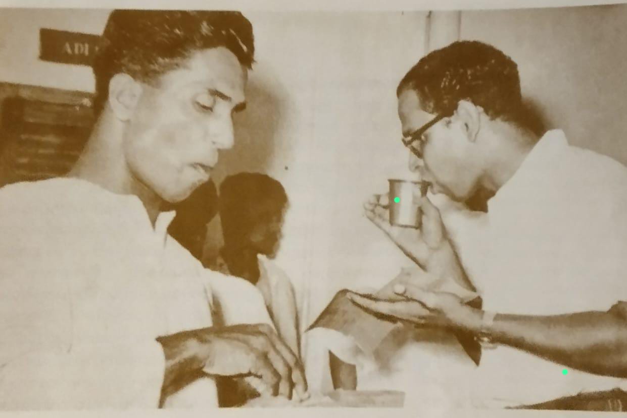 P Bhaskaran with K Raghavan 