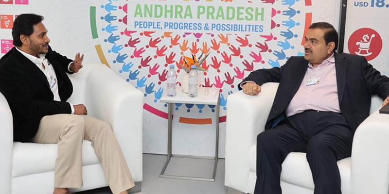 Gautam adani with jagan mohan reddy