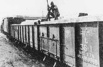 train runs under police protection 