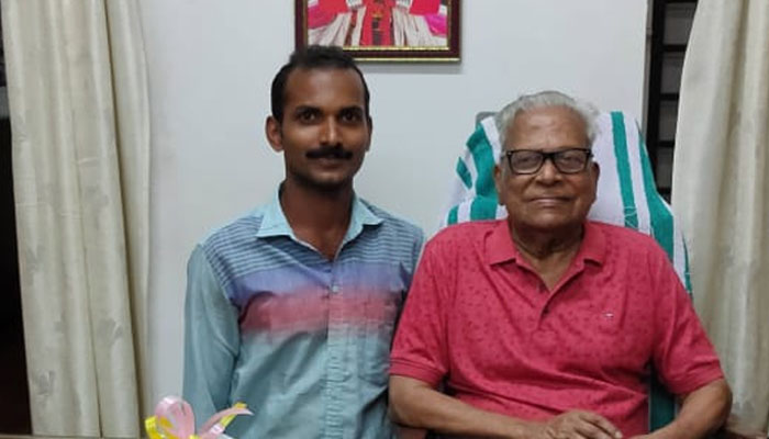 sreejith with vs Achuthanandan