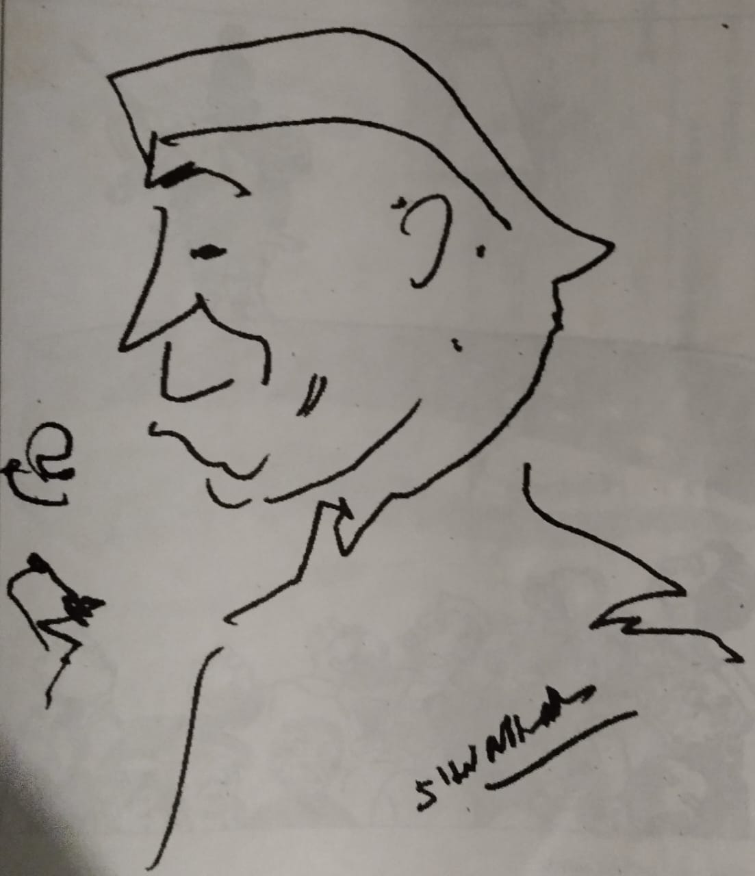 last caricature of nehru 
