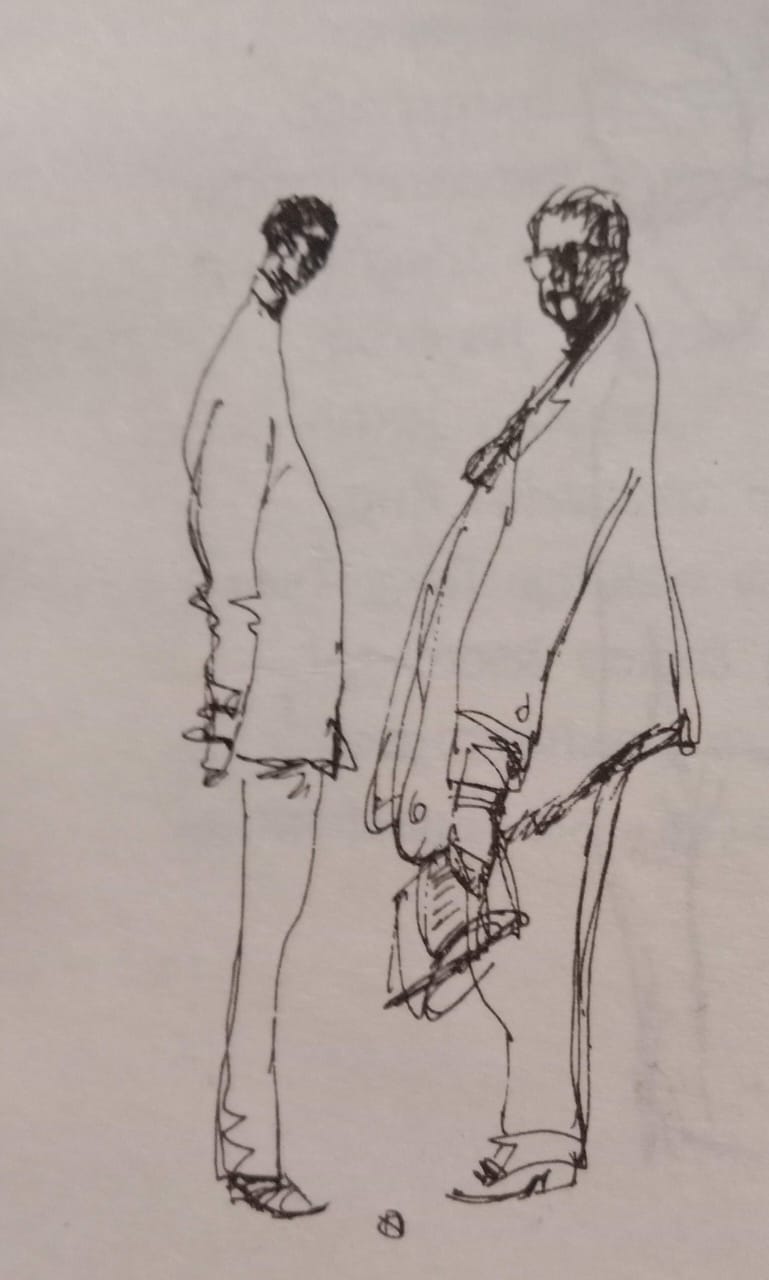Caricature of Nampoothiri