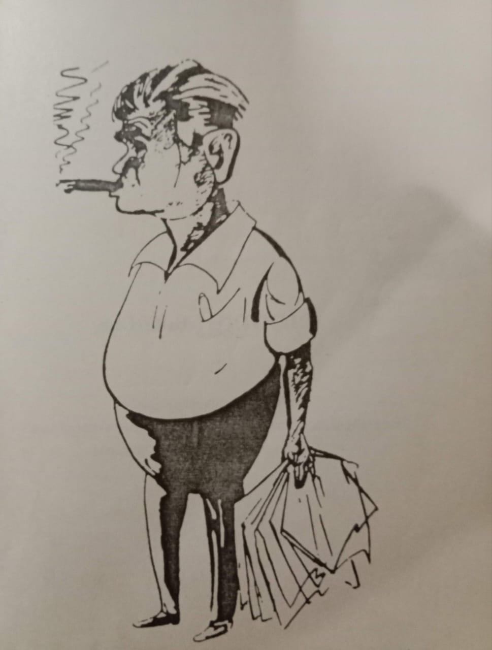 Shankar's caricature of 'Pothan Joseph'