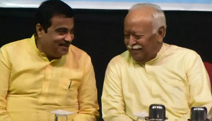 nitin gadkari-mohan Bhagwat