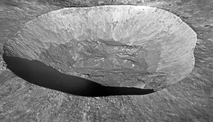 Meteorite impact on the Moon 1
