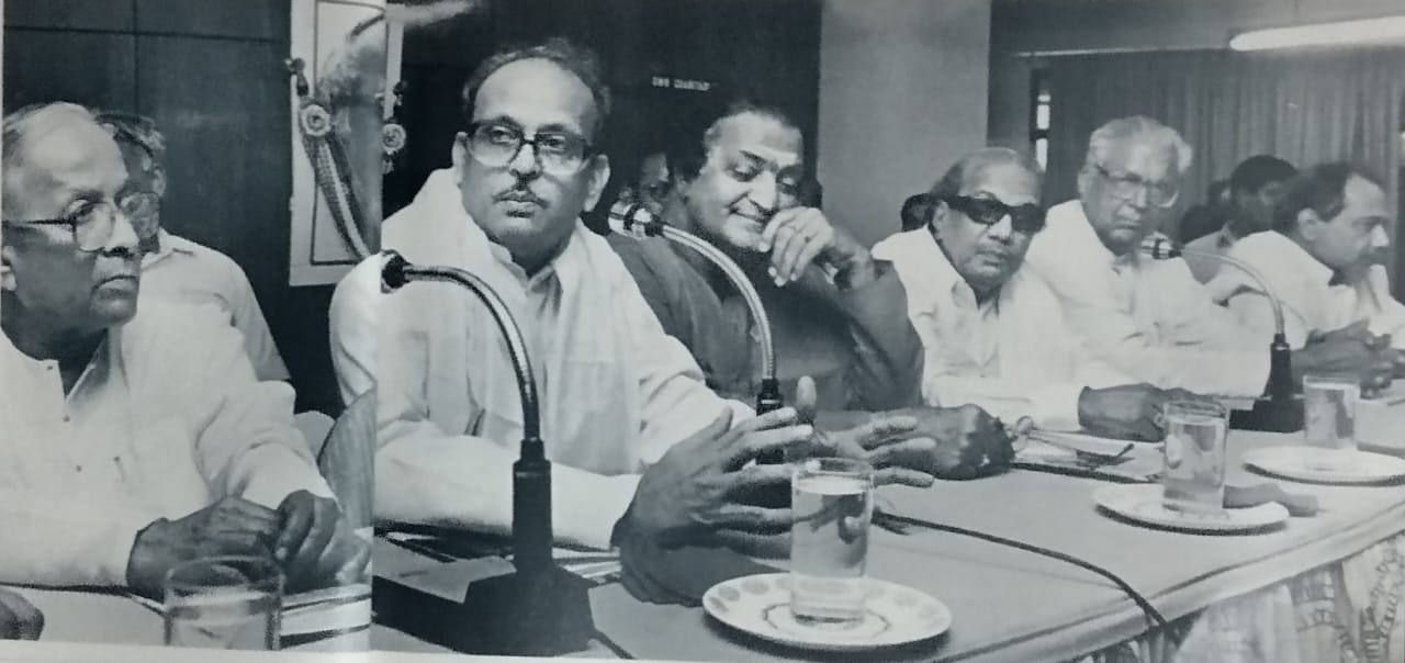 Karunanidhi with National Front leaders 