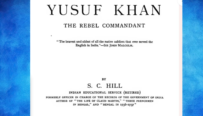 Yusuf Khan-SC Hill's book