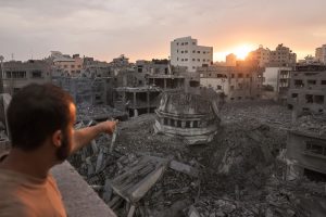 gaza mosque after air strike