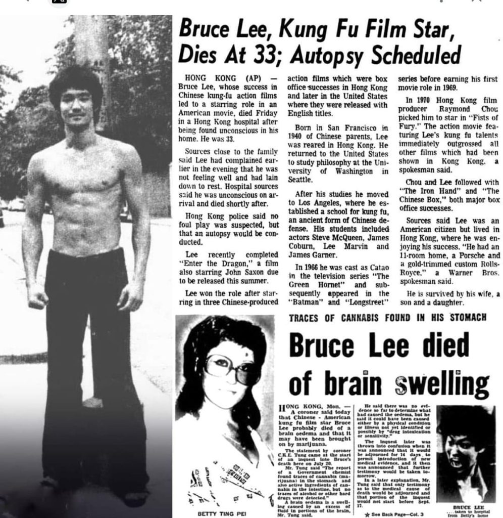 bruce lee death news