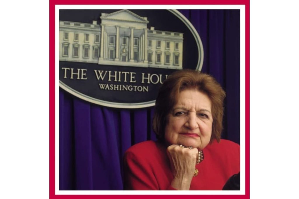 Helen Thomas at White House