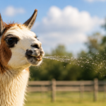 Cute llamas that defeat enemies by spitting