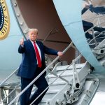 Trump Air Force One Iran threat