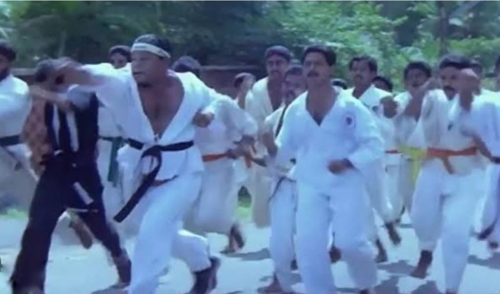 innocent scene in Malayalam movie thalayana matntram